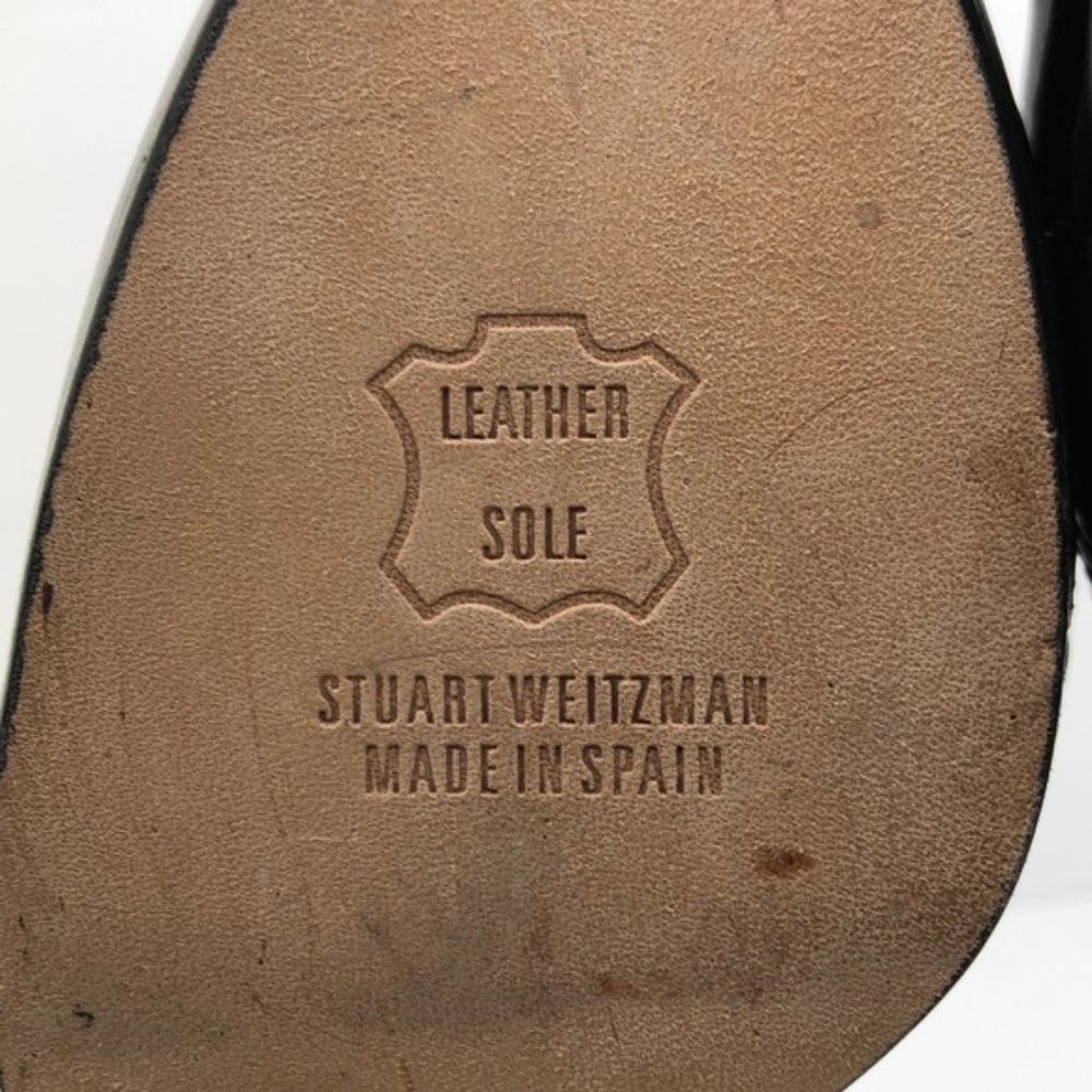 Stuart Weitzman Black Peep Toe Heels - Picture 8 of 10